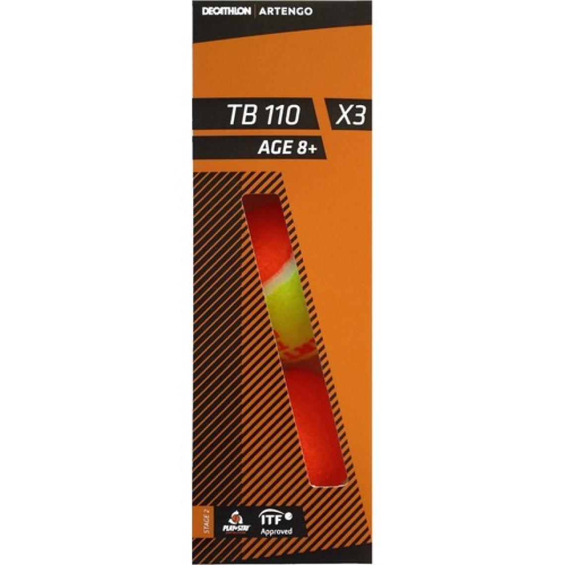 Decathlon Artengo Tenis Topu - 3 Adet - Turuncu - Tb110