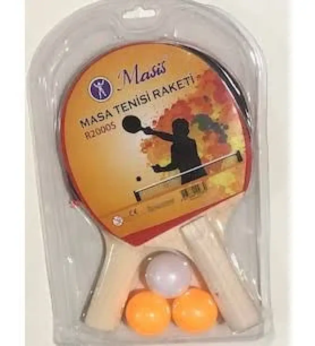 Masis Masa Tenisi Raket Seti ( 2 Raket + 3 Top)