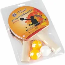Masis Masa Tenisi Raket Seti ( 2 Raket + 3 Top)