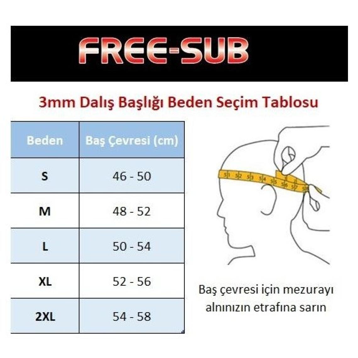 Free-Sub 3mm Dalış Başlığı