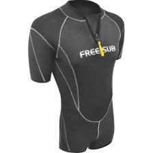 Free-Sub 3mm Typhoon Shorty Siyah Yüzme, Sörf, Scuba, Tüple Dalış Elbisesi