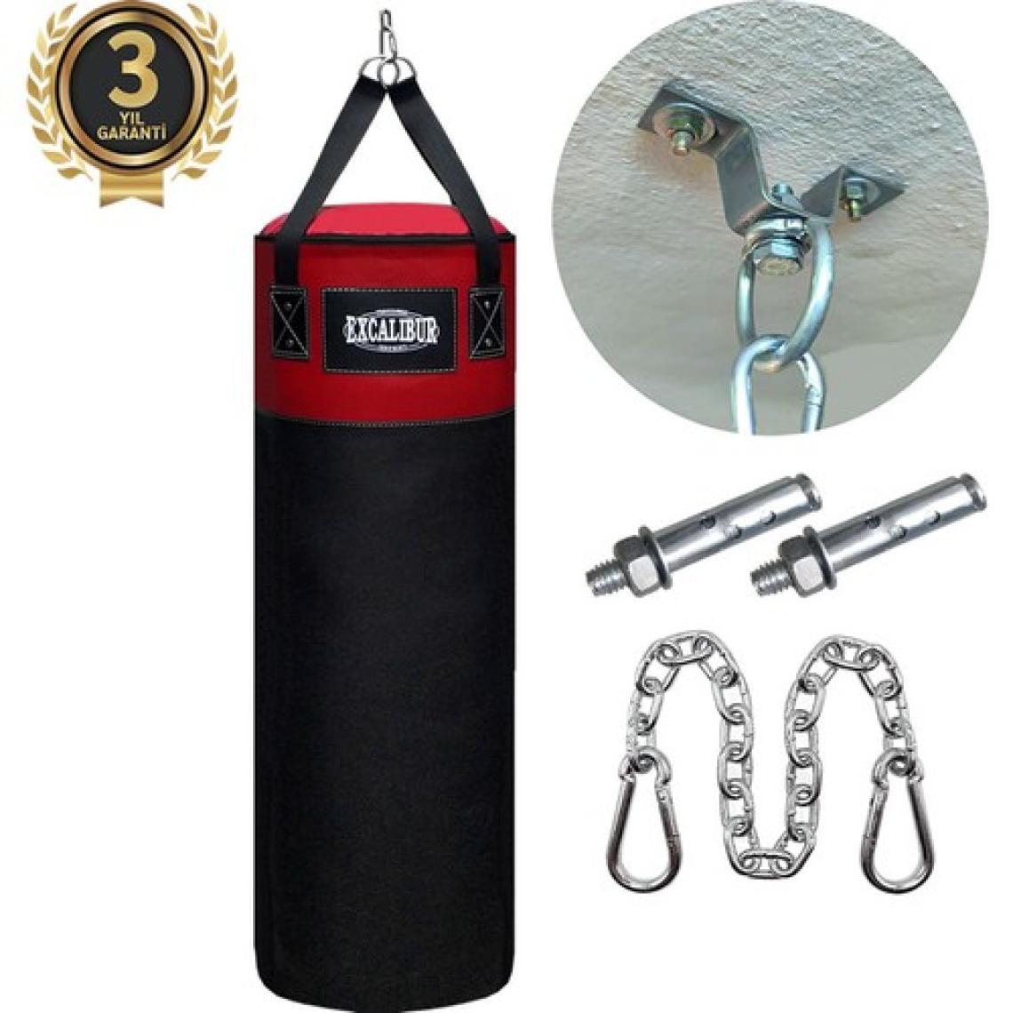 Excalibur Sunstar 135 x 35 Boks Kum Torbası Kırmızı Siyah