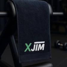 Xjım Siyah Spor Antrenman Havlusu %100 Pamuk -2 Adet 30X90