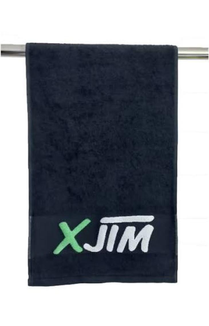Xjım Siyah Spor Antrenman Havlusu %100 Pamuk -2 Adet 30X90