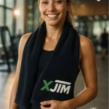 Xjım Siyah Spor Antrenman Havlusu --- 30X90