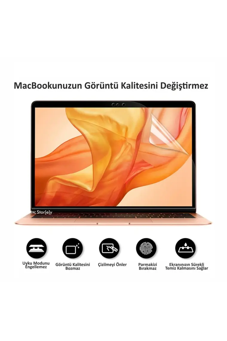 McStorey Macbook Air Pro Ekran Koruyucu 13inç M1-M2 A2251 A2289 A2338 A2179 A2337 Uyumlu Mat