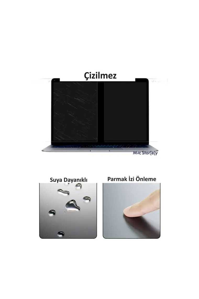 McStorey Macbook Air Pro Ekran Koruyucu 13inç M1-M2 A2251 A2289 A2338 A2179 A2337 Uyumlu Mat