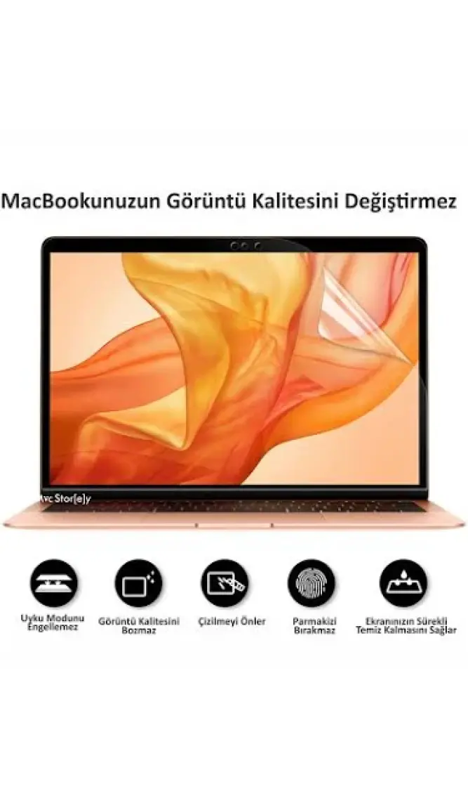 McStorey Macbook Air Pro Ekran Koruyucu 13inç M1-M2 A2251 A2289 A2338 A2179 A2337 Uyumlu AntiScratch