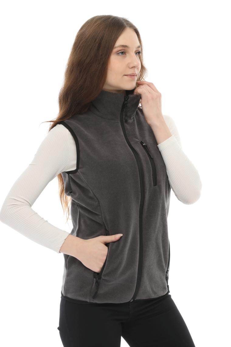 Ghassy Co. Kadın Polar Çok Cepli Trekking Spor Yelek