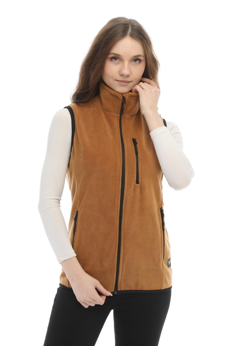 Ghassy Co. Kadın Polar Çok Cepli Trekking Spor Yelek