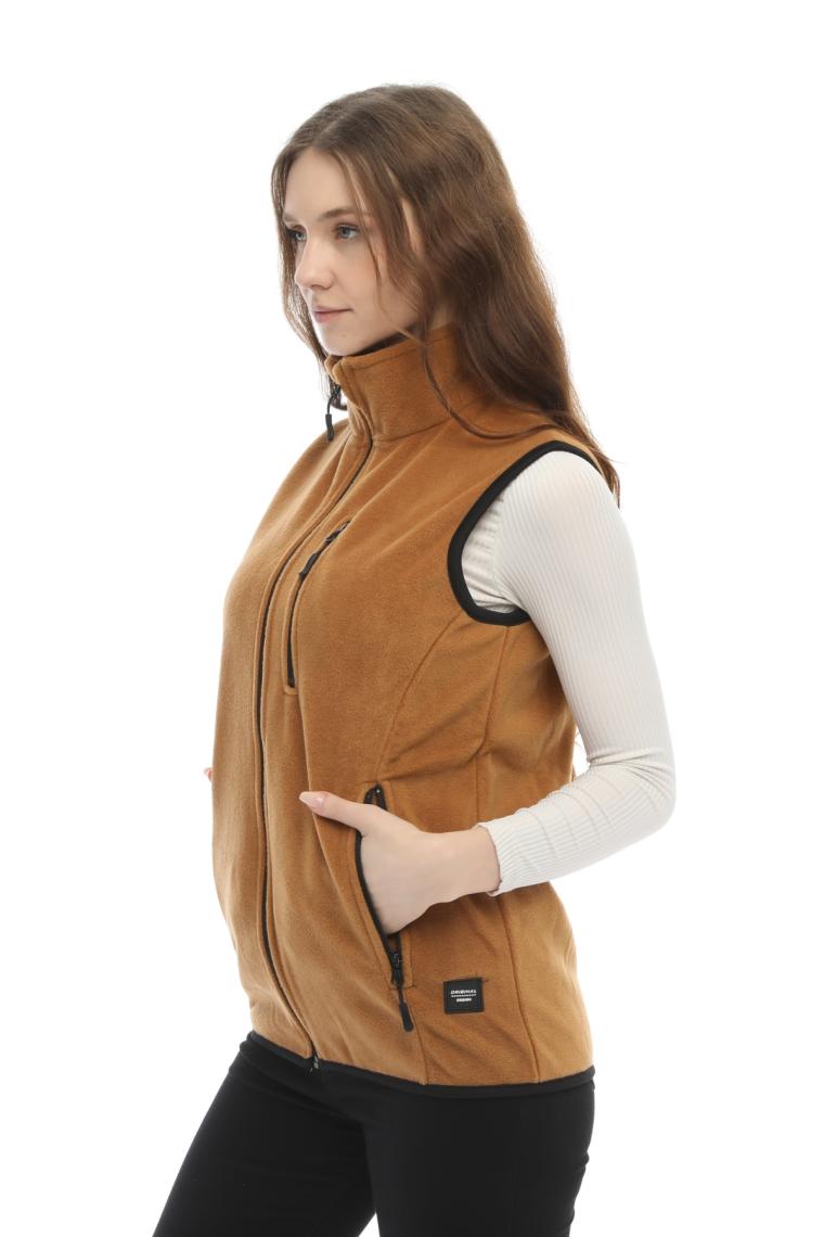 Ghassy Co. Kadın Polar Çok Cepli Trekking Spor Yelek