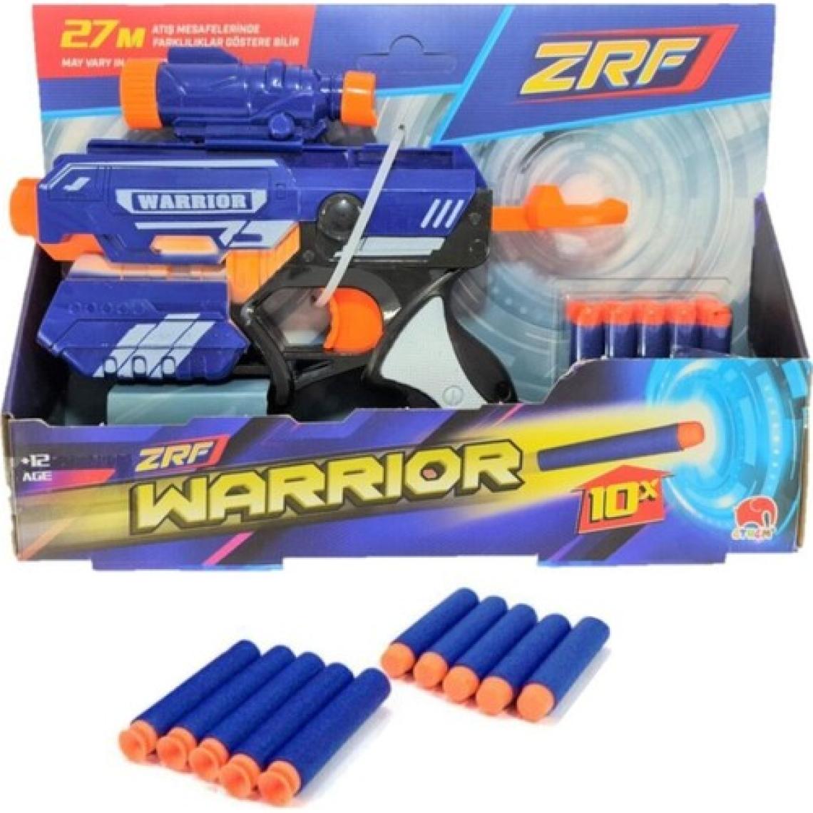 Ethem Warrior Sünger Mermi Atan Tabanca 27 Metre Atış 10 Mermili Nerf