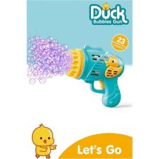 Duck Çok Delikli Pilli Köpük Atan Tabanca Oyuncağı 23 Delikli Bubble Gun Çocuk Bebek Oyuncağı