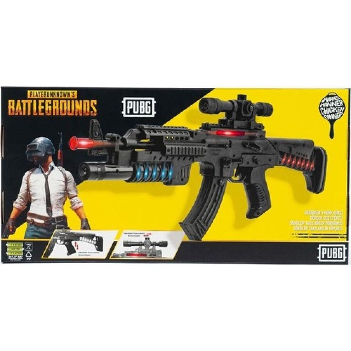 Pubg Sesli Işıklı Komando Tüfeği Siyah