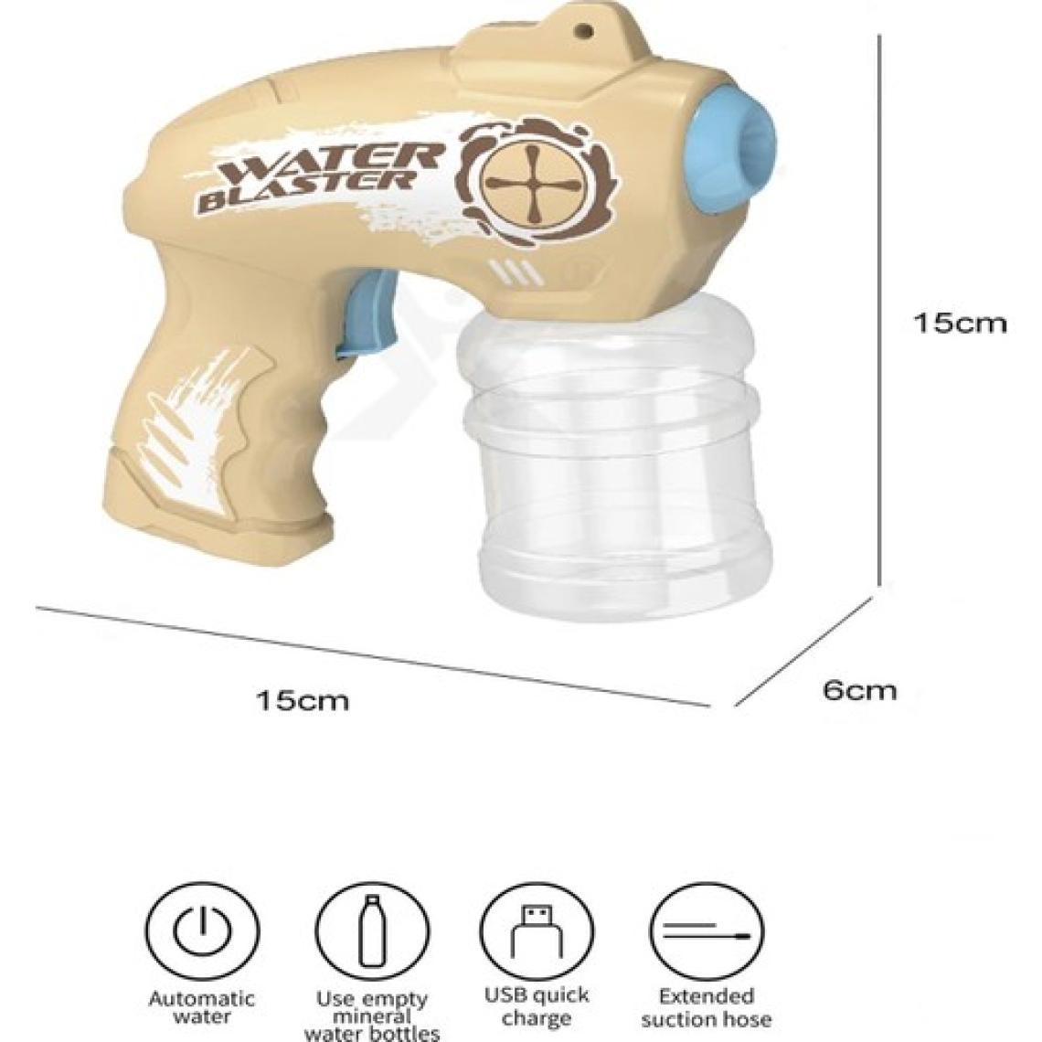 Gepettoys Pilli  Hazneli Yüksek Menzil Su Tabancası