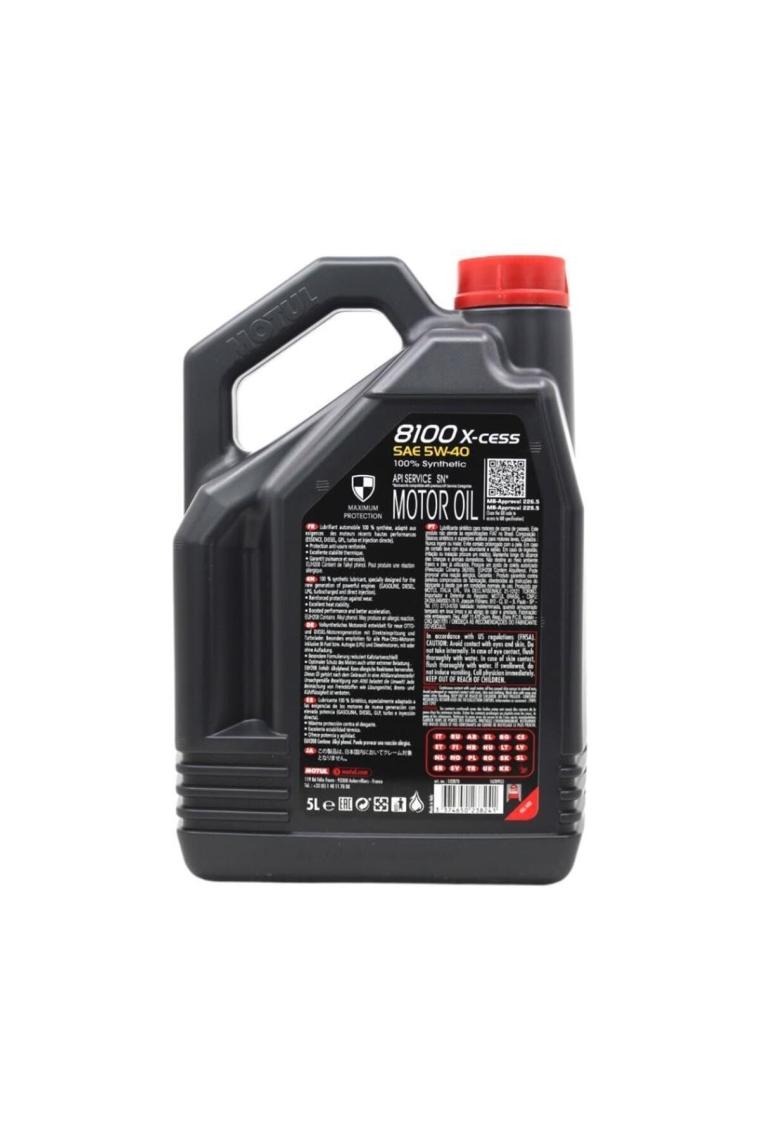 Motul 8100 X-Cess 5W-40 5 lt Motor Yağı
