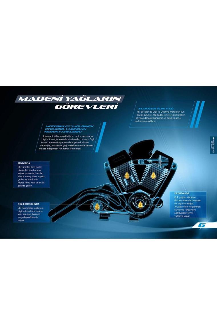Elf Moto 4 Road 4T 10w40 Motosiklet Yağı 1lt