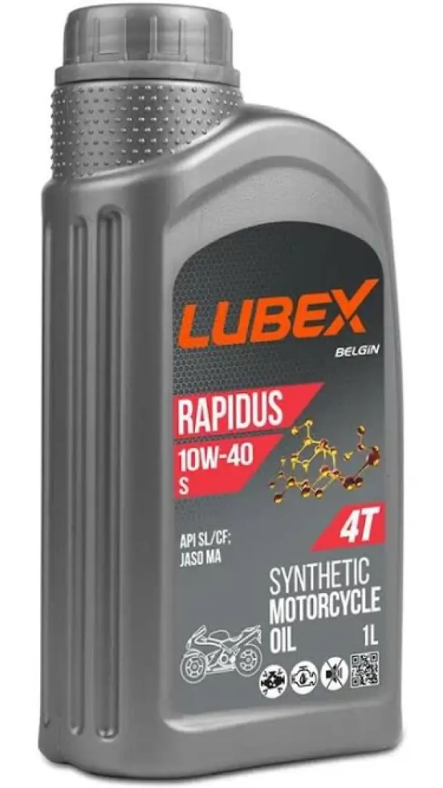 Lubex Rapidus S 10W/40 1 Lt - 4 Zamanlı Motosiklet Yağı