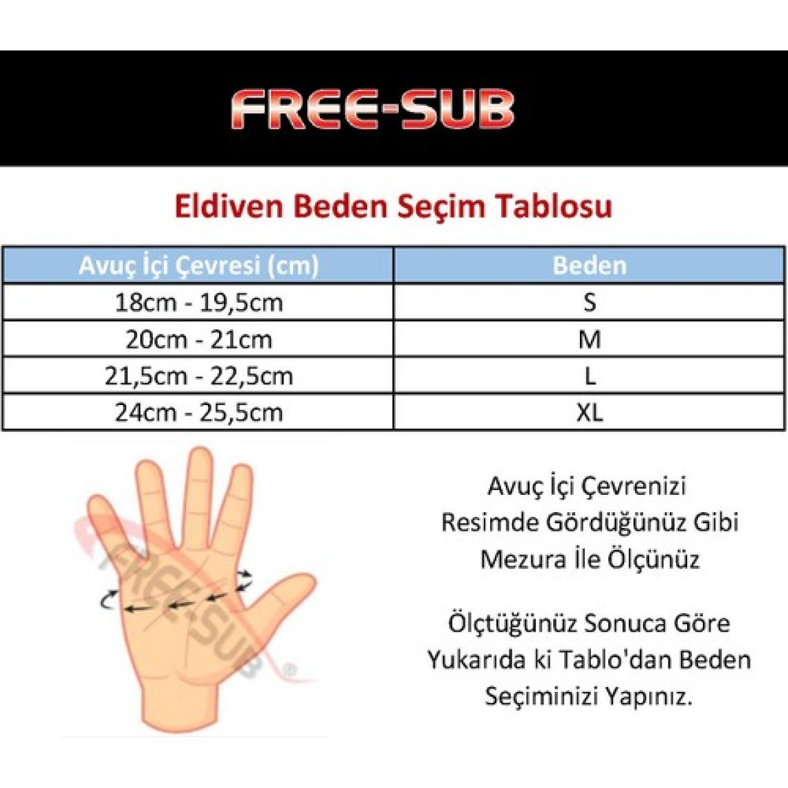 Free-Sub Diver Pro 3mm Kapadokya Neopren Dalış Eldiveni