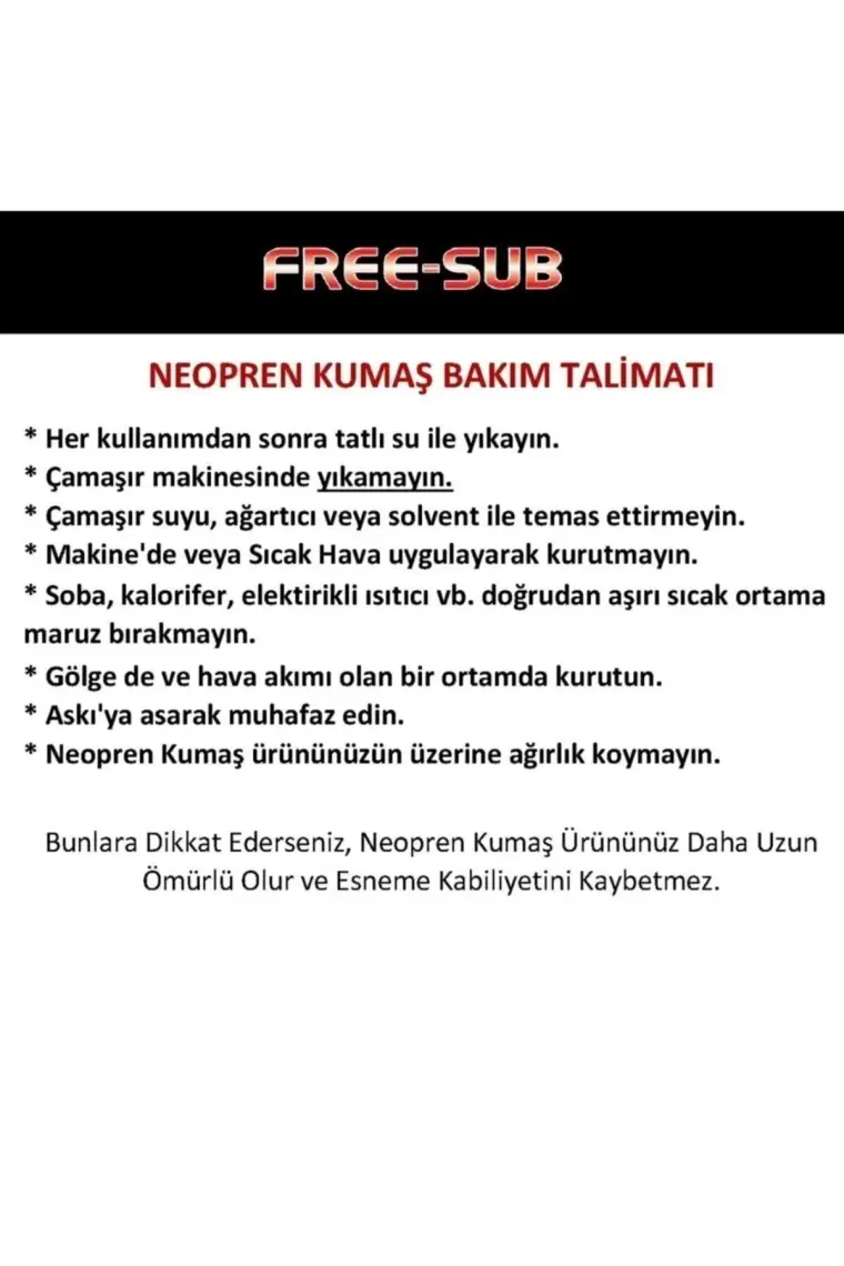 Free-Sub Diver Pro 3mm Aspendos Neopren Dalış Eldiveni