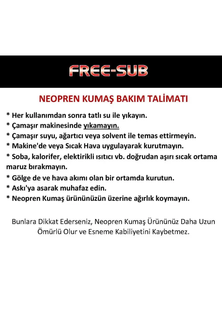Free-Sub Diver Pro 3mm Kapadokya Neopren Dalış Eldiveni
