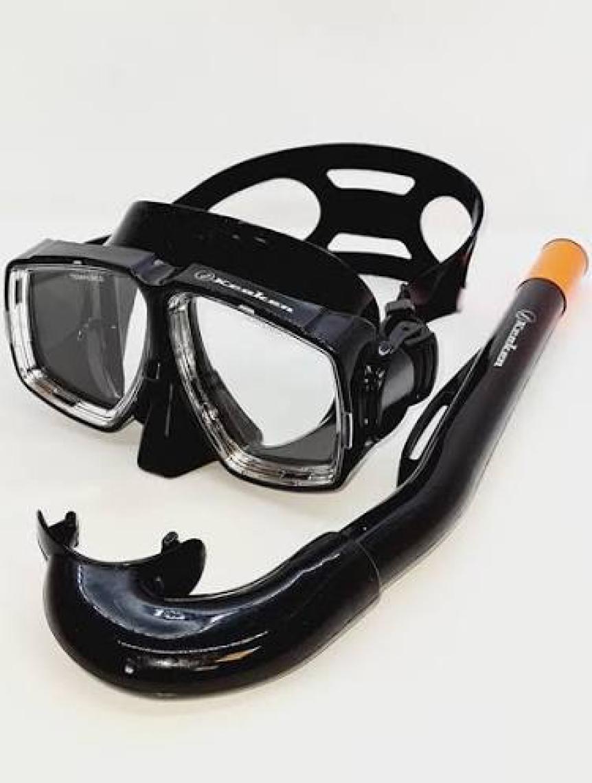 Kraken Maske Şnorkel Set M366/SN67 Mavi