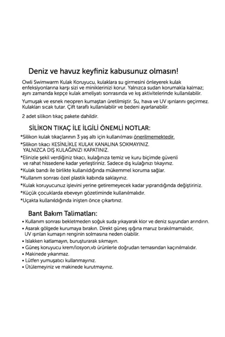 Swimwarm Kulak Koruyucu Mavi Çocuk