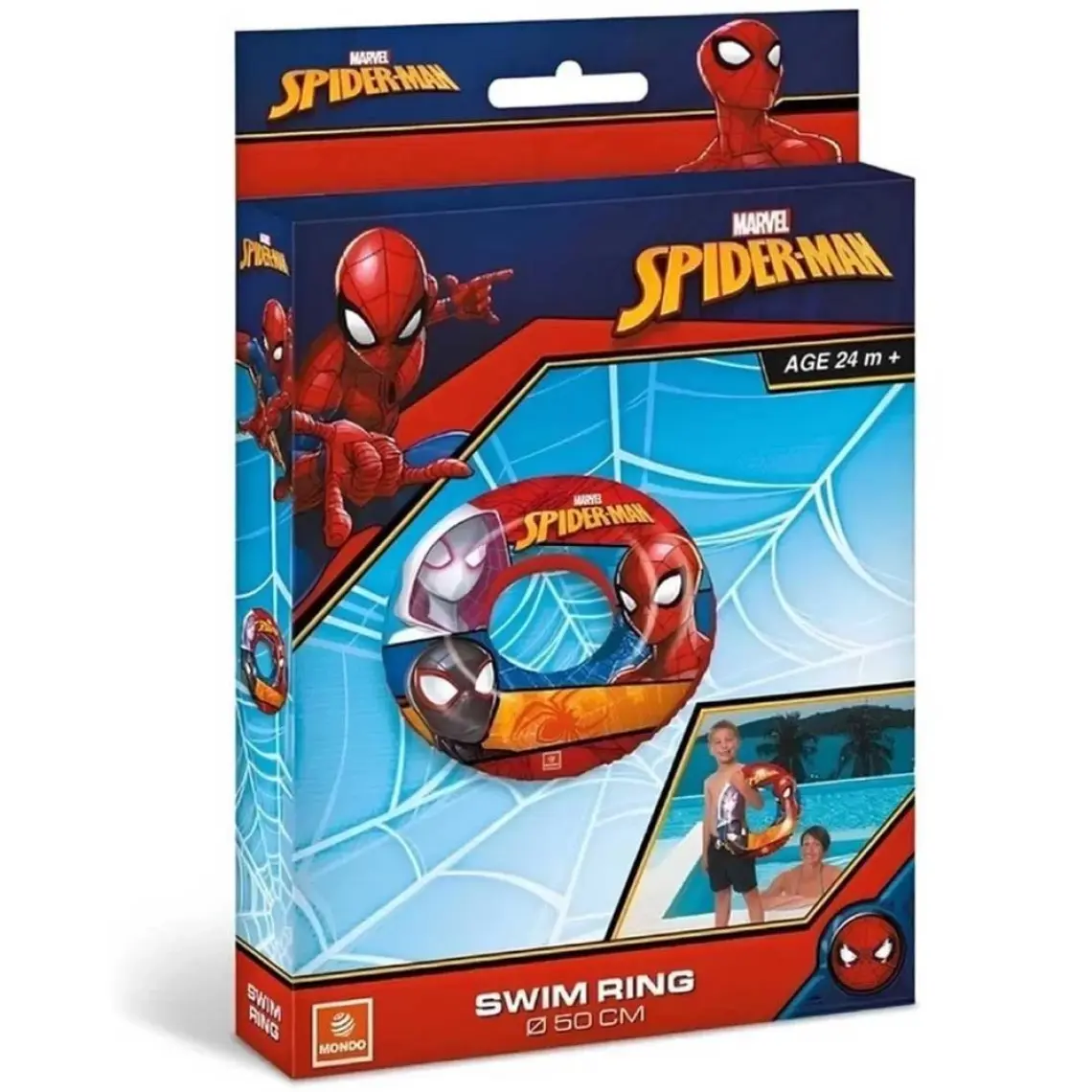 Mondo Spiderman 50CM  Çocuk Yüzme Simit 16928