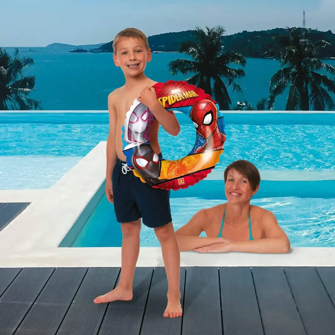 Mondo Spiderman 50CM  Çocuk Yüzme Simit 16928
