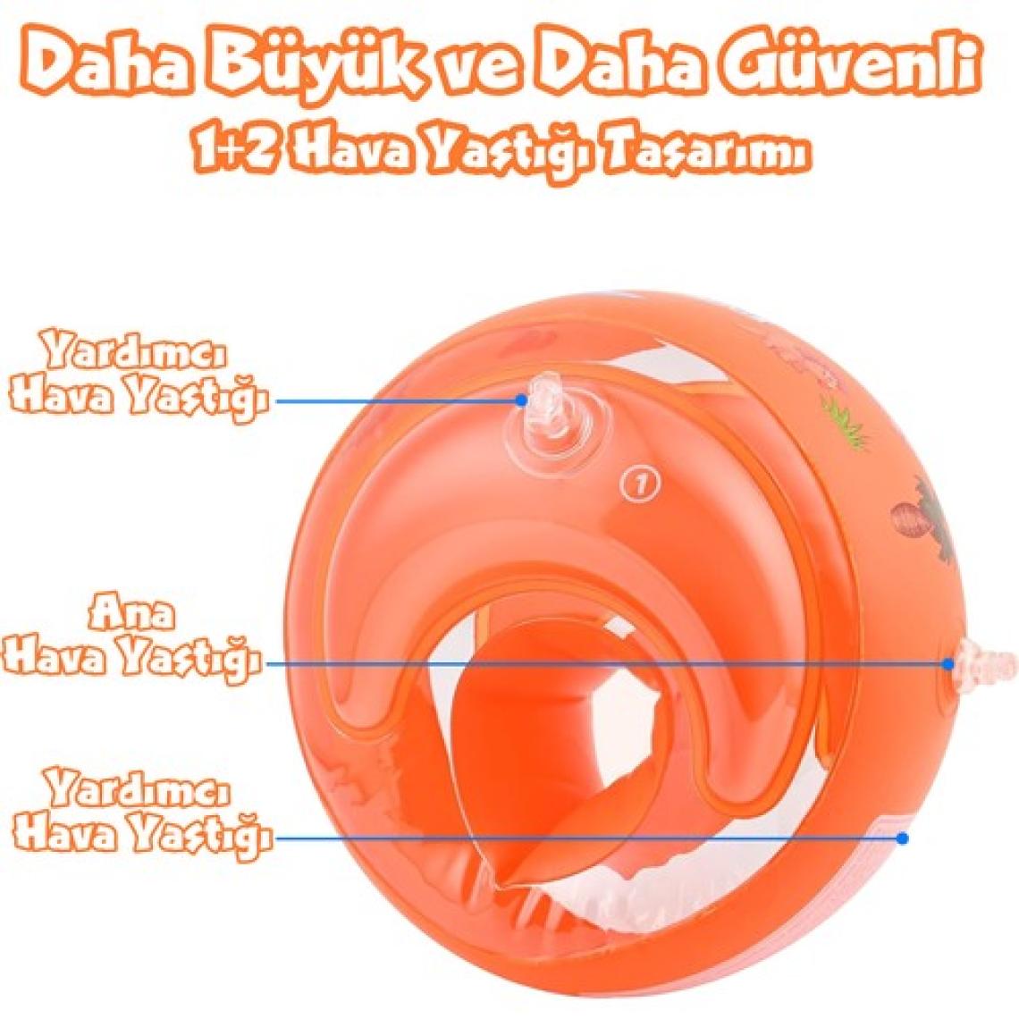 Circle Toys Yüzme Yardımcısı Şişme Deniz Kolluğu 3-14 Yaş 18-34 Kilo