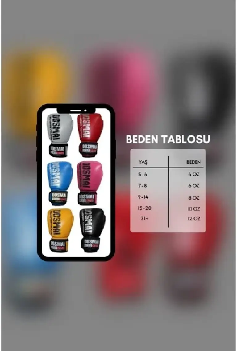 Dosmai Esquize Boks Eldiveni Boks Dişlik Boks Bandaj Seti