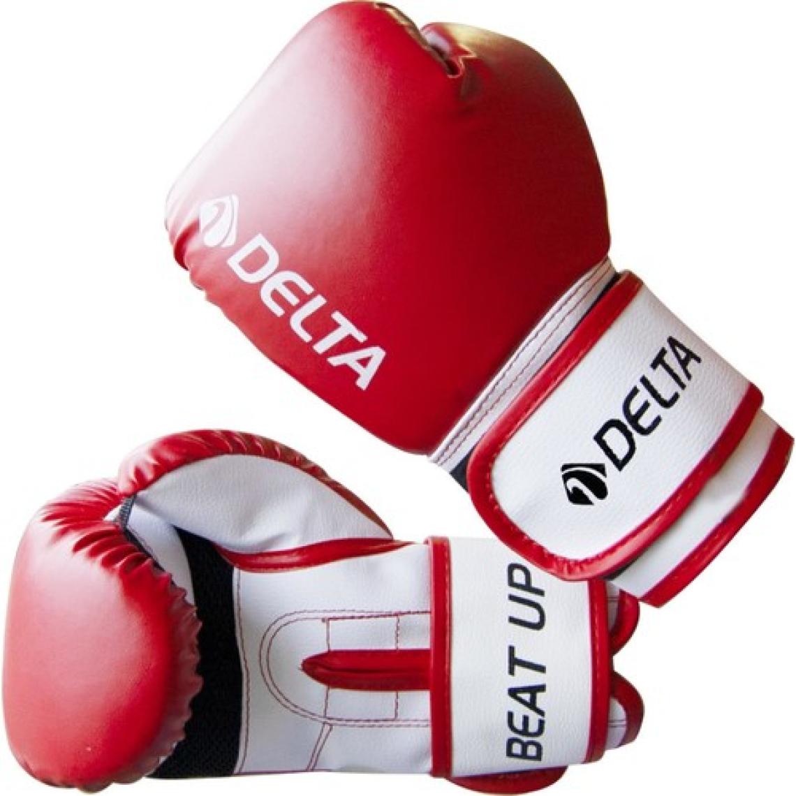 Delta Beat Up Dura-Strong Çantalı Kırmızı-Beyaz Boks Eldiveni