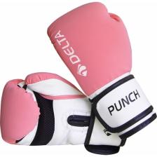 Delta Punch Dura-Strong Pembe-Beyaz Boks Eldiveni