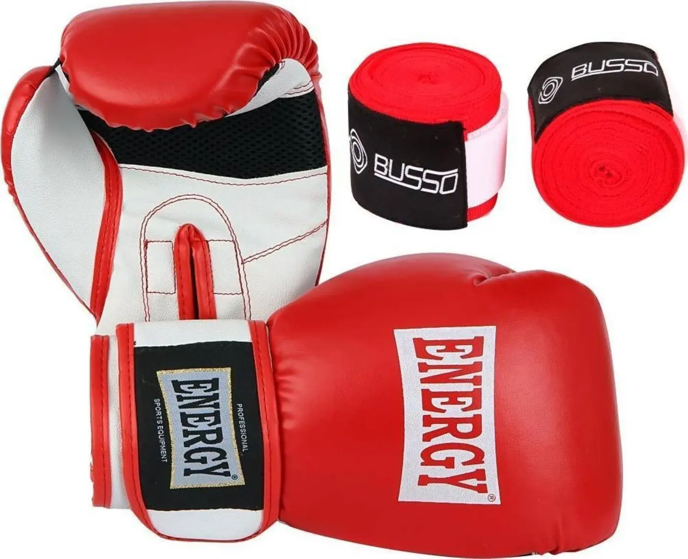 Busso Energy Force II Boks Eldiveni + Bandaj