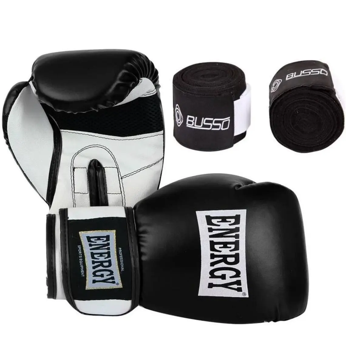 Busso Energy Force II Boks Eldiveni + Bandaj