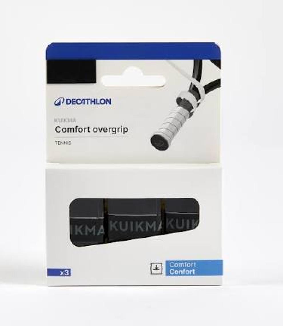 Decathlon ARTENGO Tenis Overgrip - Siyah - 3 Adet - Comfort