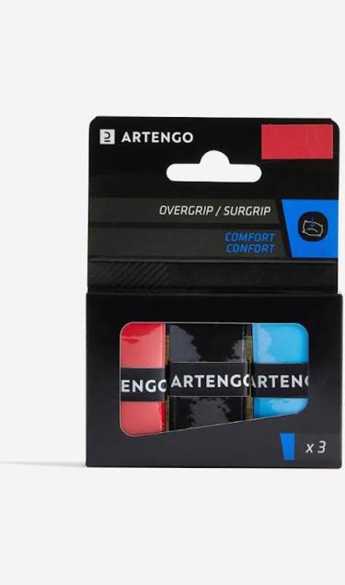 Decathlon ARTENGO Tenis Overgrip - Siyah - 3 Adet - Comfort