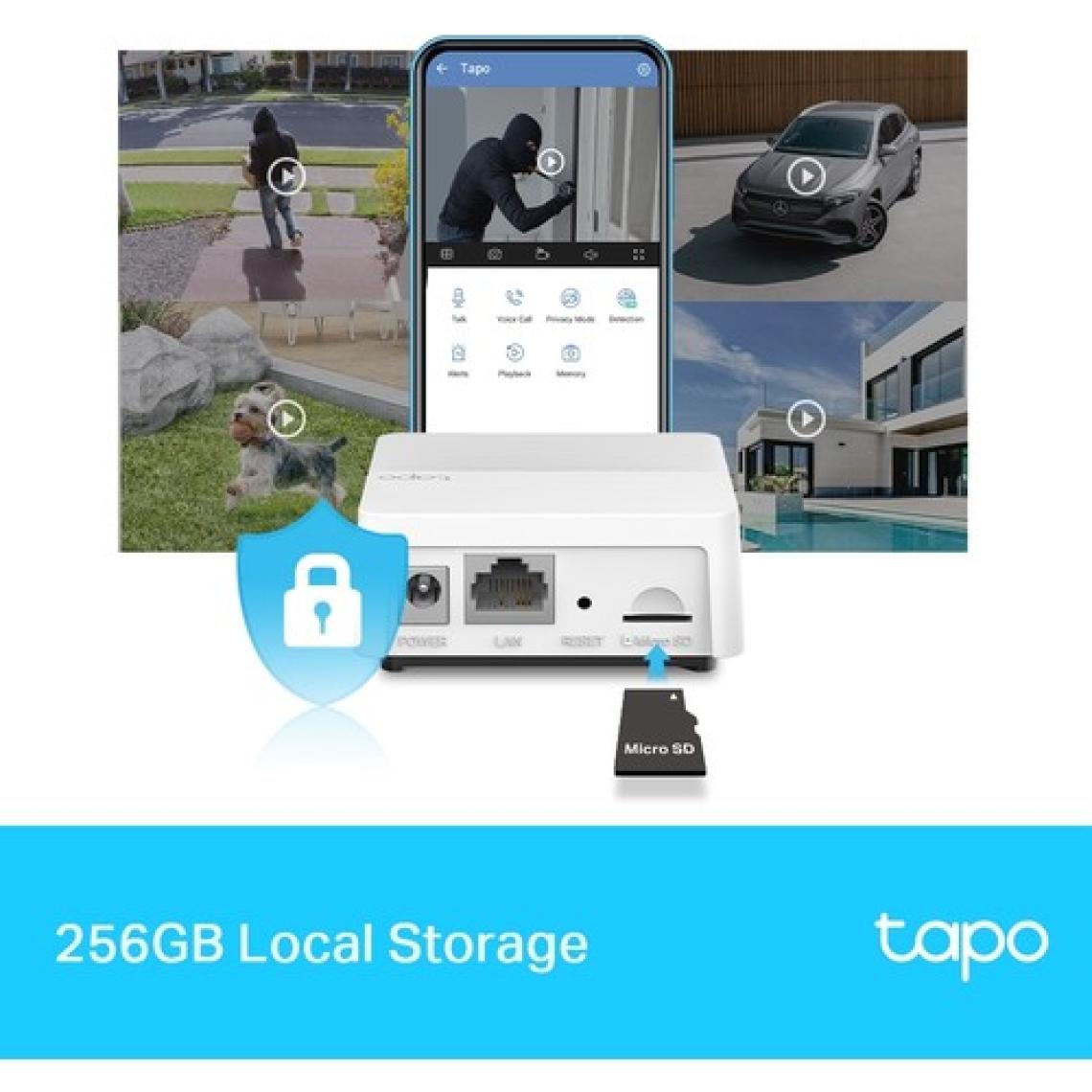 TP-LINK Tapo H200, MicroSD Kart Destekli Akıllı HUB, Tapo Akıllı Anahtar, Düğme ve Sensörle Çalışır, 64 Cihaz + 4 Kapı Zili/Kamera Bağlanabilir, 19 Zil Sesi Seçeneği, Kablolama Gerekmez