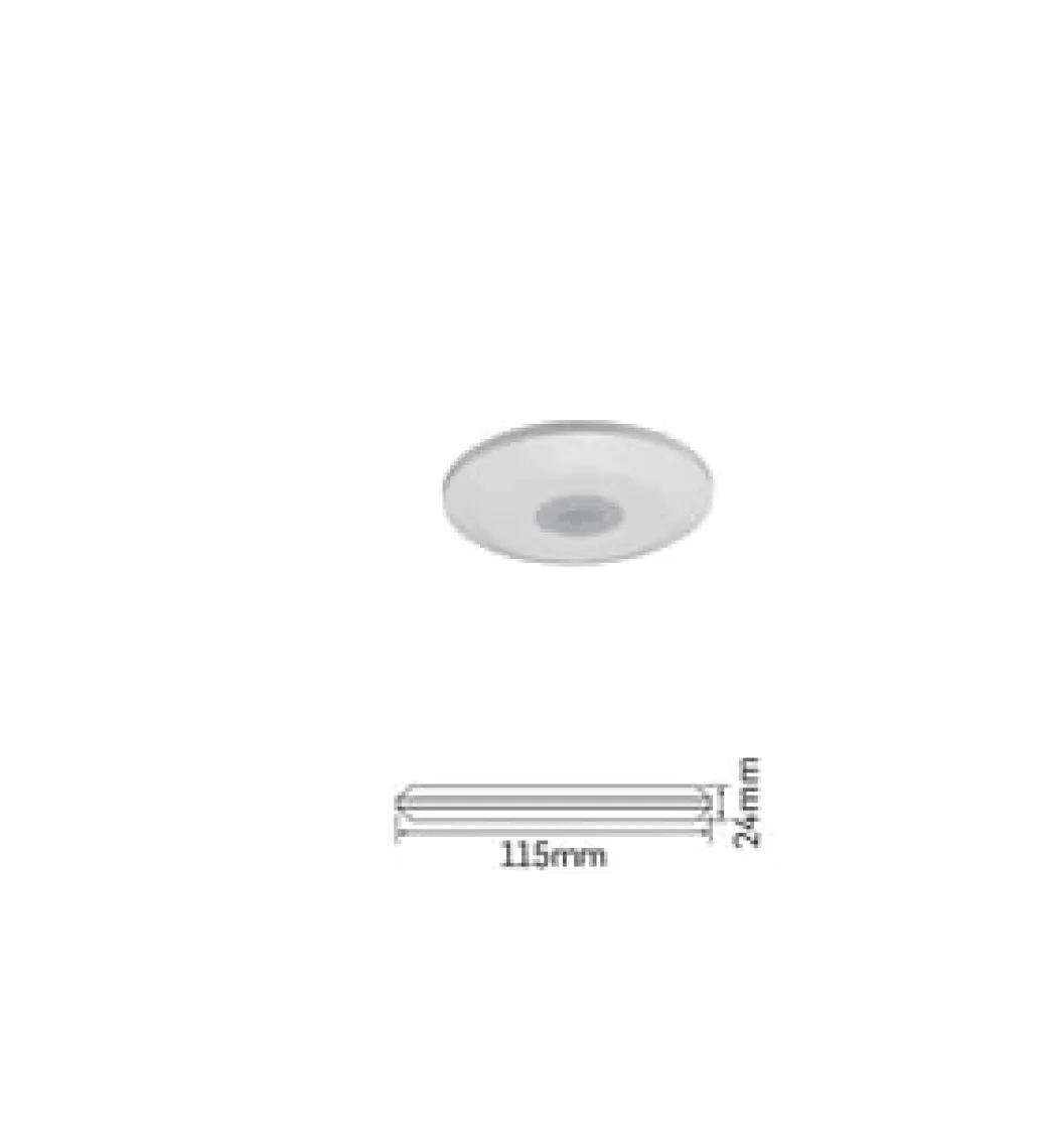 LAMPTIME Hareket Sensörü 360 Derece Sıva Üstü Slim Tip  Ir  510002