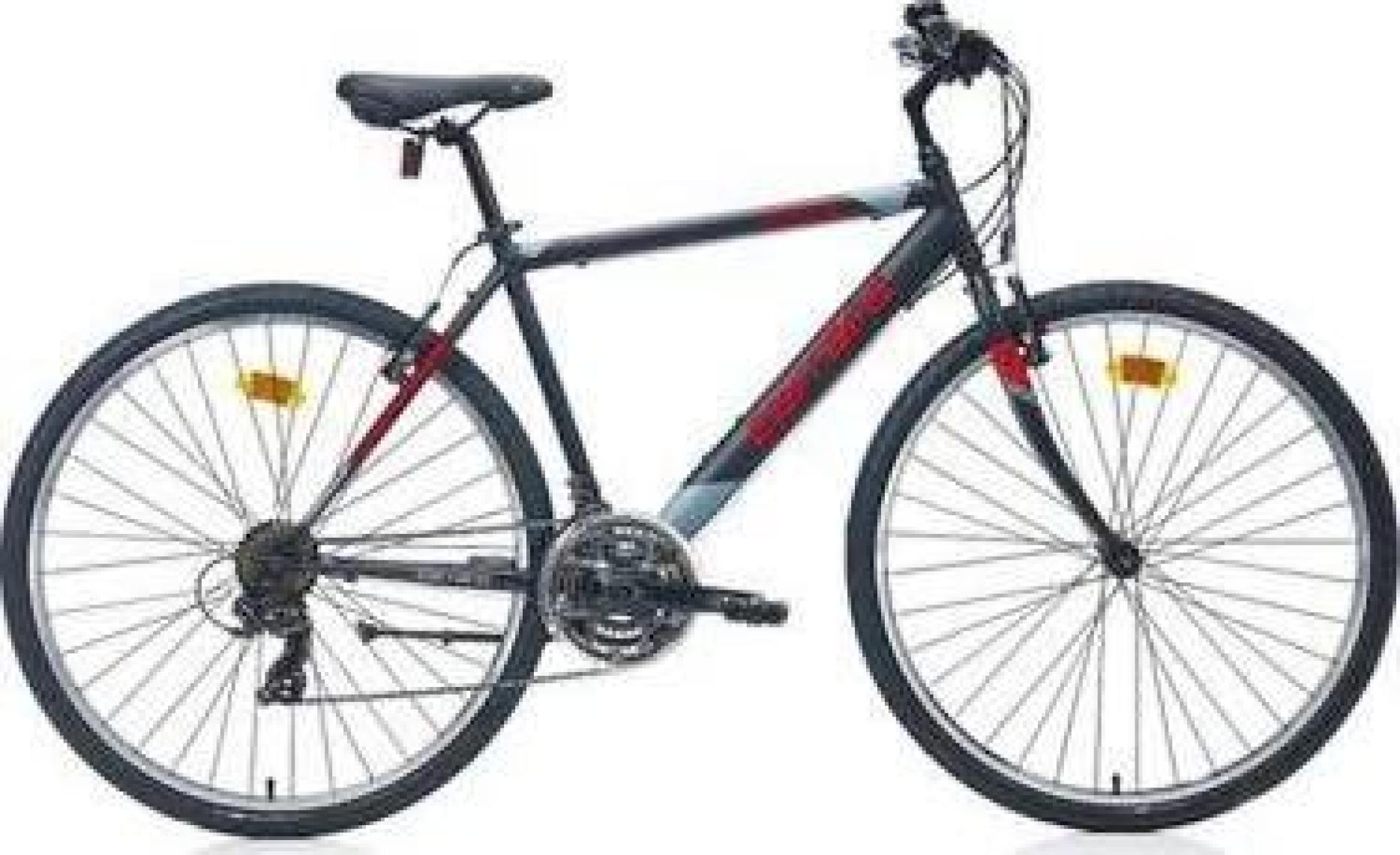 Carraro Active 280 28 Jant Şehir & Tur Bisikleti (Mat Siyah Koyu Gri Kırmızı) 52 Kadro