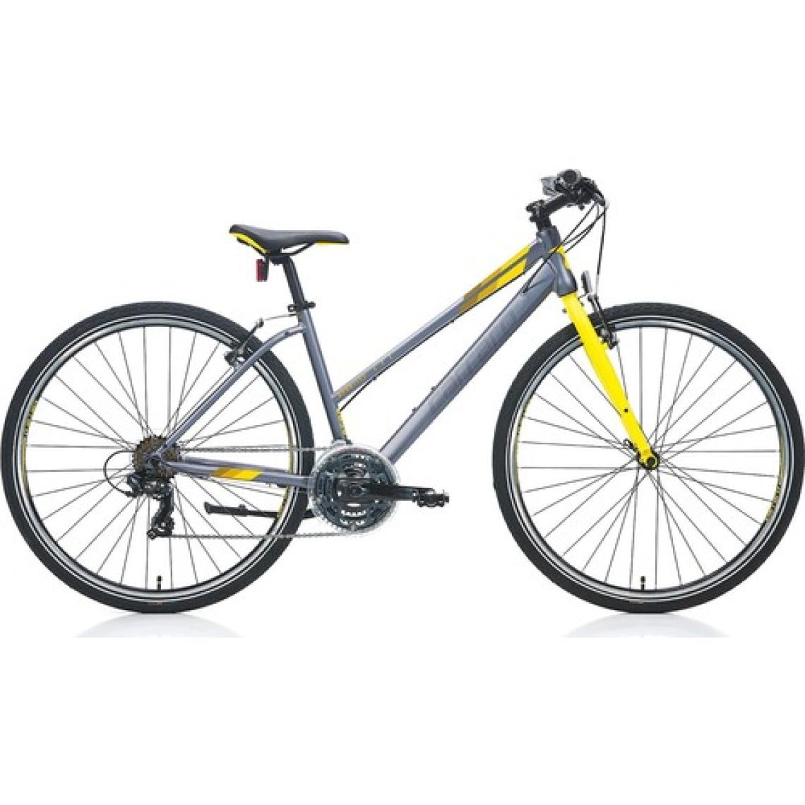 Carraro Sportıve 322 Kadın Şehir Bisikleti 400H V 28 Jant 21 Vites Mat Antrasit-Sarı-Koyu Sarı