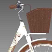 Carraro Juliana 24 Jant 7 Vites V Fren Şehir Bisikleti Beyaz-Bej-Kahverengi 43 cm