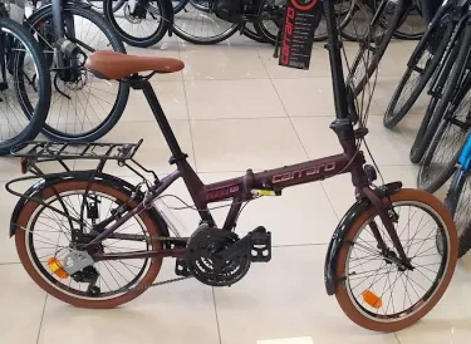 Carraro Flexı 121 20 Jant Katlanır Bisiklet  350H 21-V Vb Mat Vıola-Bakır