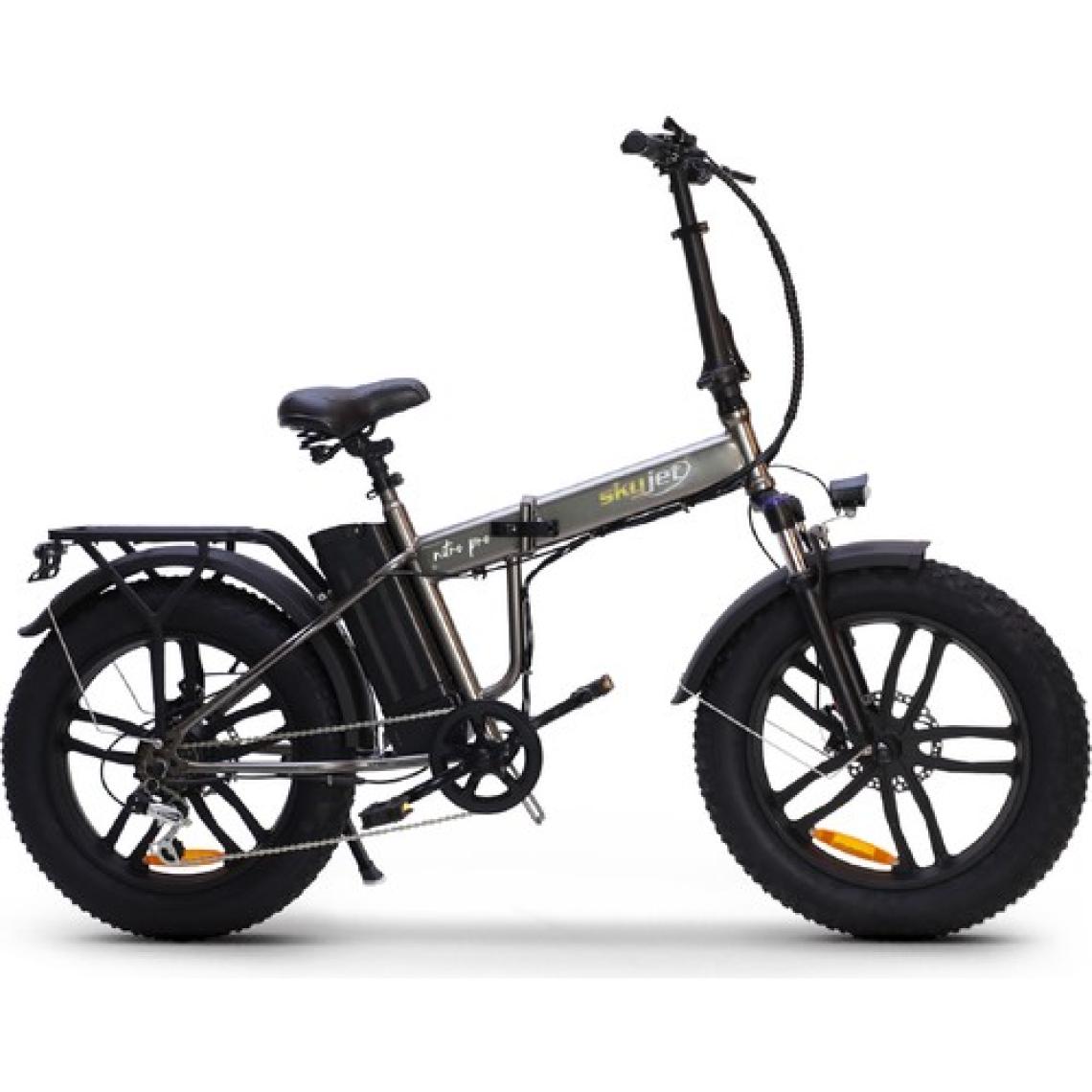 Skyjet Nitro Pro Gümüş Katlanabilir Elektrikli Bisiklet