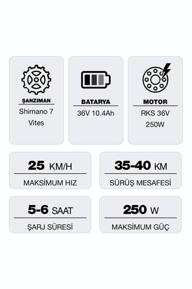 RKS RS3 Pro X Katlanabilir Elektrikli Bisiklet