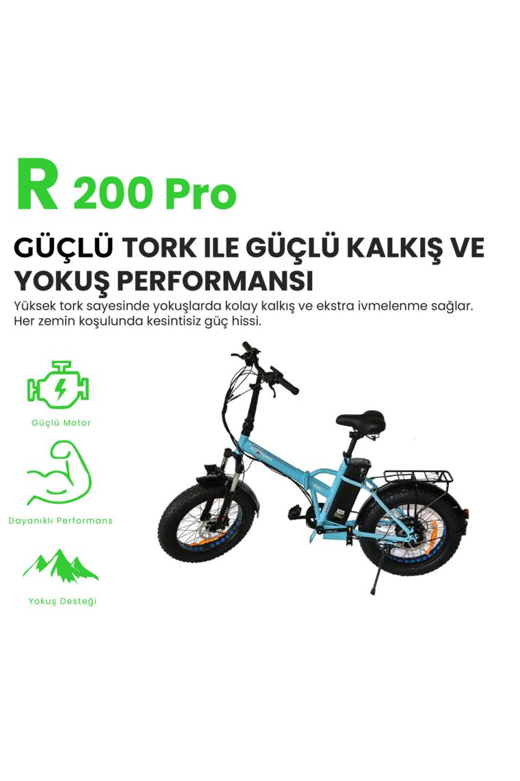 Roxform R-200 Pro Elektrikli Katlanabilir Bisiklet 13AH Shimano Altus Hidrolik Fren Şehir Bisikleti