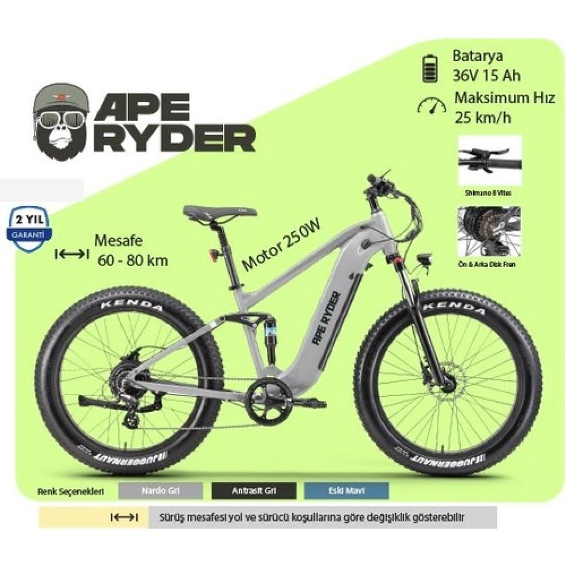 Ape Ryder  Buffalo-F Orta Süspansiyonlu Elektrikli Bisiklet