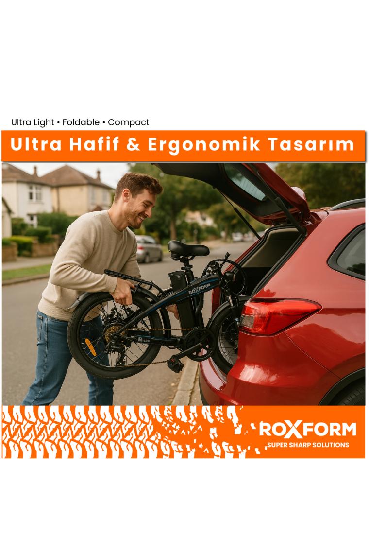 Roxform R-100 Elektrikli Katlanabilir Bisiklet 20 Inç Şehir Bisikleti