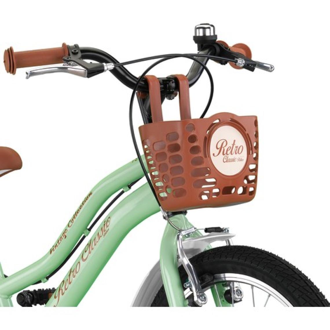 Trendbisiklet Retro Classic 20 Jant 6-9 Yaş Mint Yeşili-Kahve Renkli, Çocuk Bisikleti
