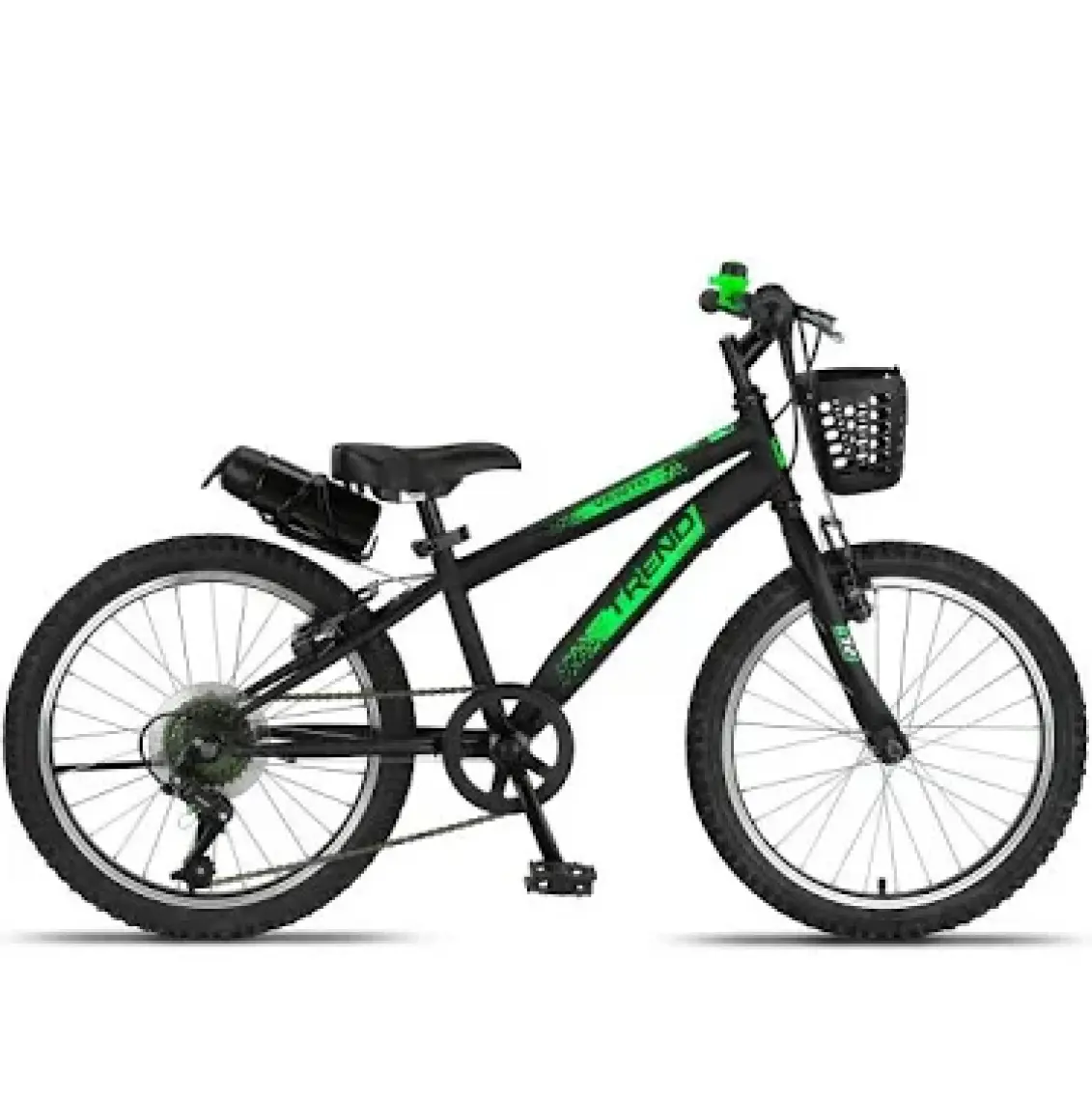 Trendbike Mistral M 20 Jant Vitesli Çocuk Bisikleti 6-9 Yaş  Çocuk Bisikleti Siyah-Neon Yeşil 20.410-S-NY